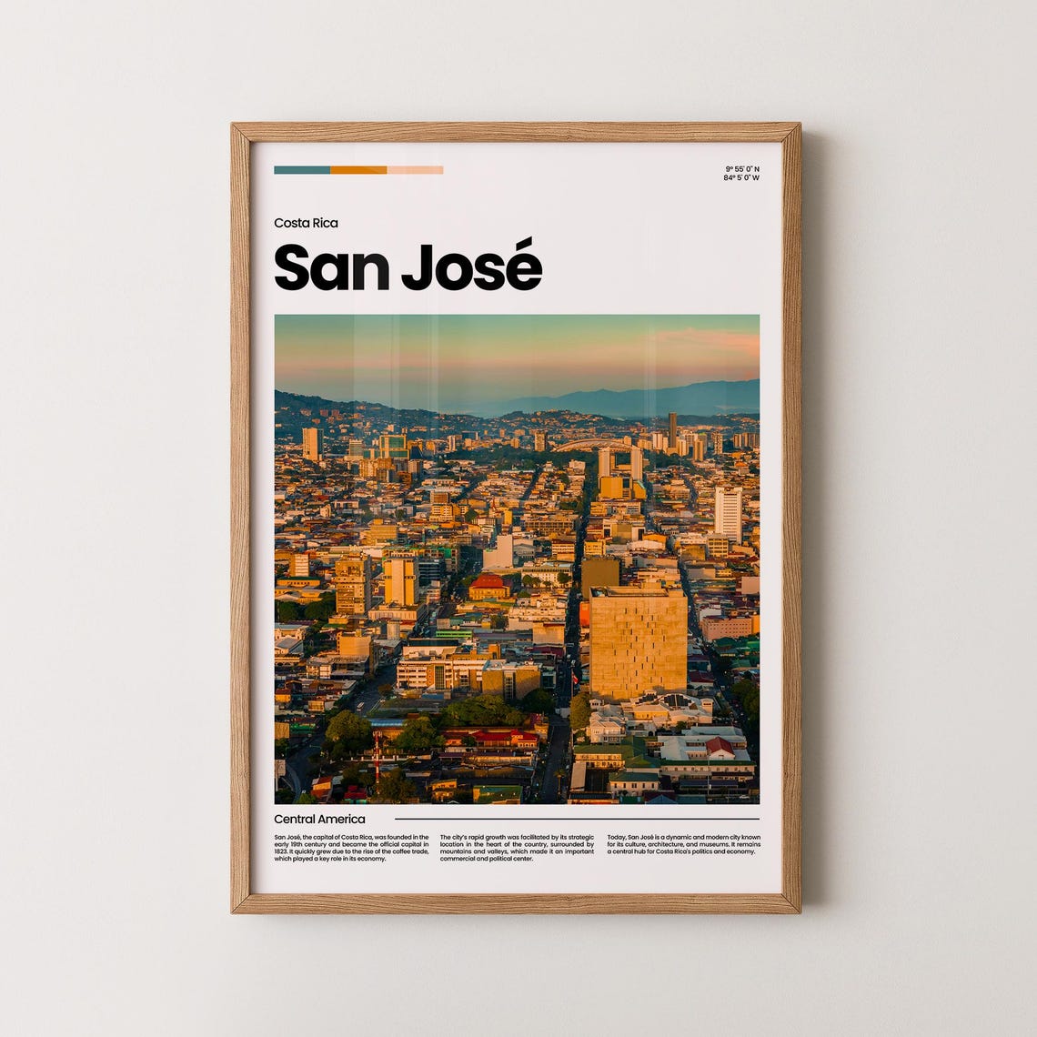 San Jos Poster San Jos Print San Jos Photo San Jos Art Costa Rica Poster Costa Rica Print Travel Poster Gift