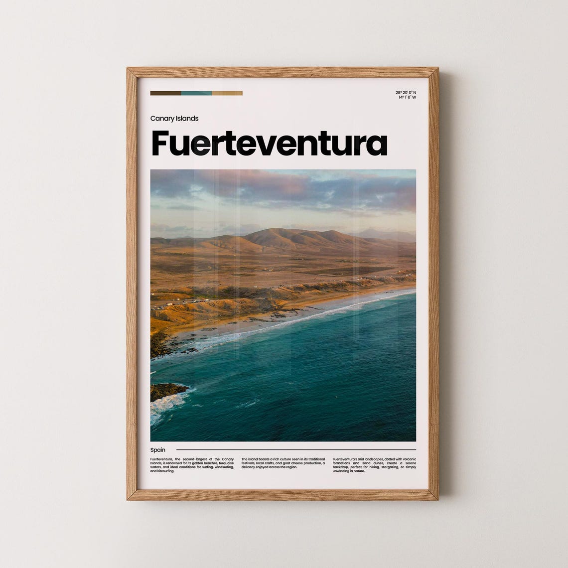 Fuerteventura Poster Fuerteventura Print Fuerteventura Photo Fuerteventura Art Canary Islands Poster Travel Poster Gift