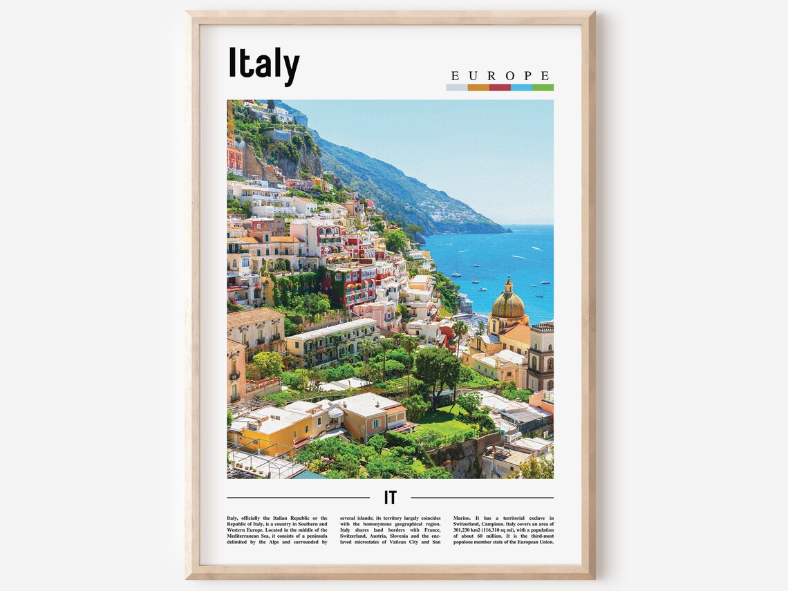 Italy Print Italy Poster Italy Wall Art Italy Poster Italy Print Italy Wall Art Minimal Travel Poster