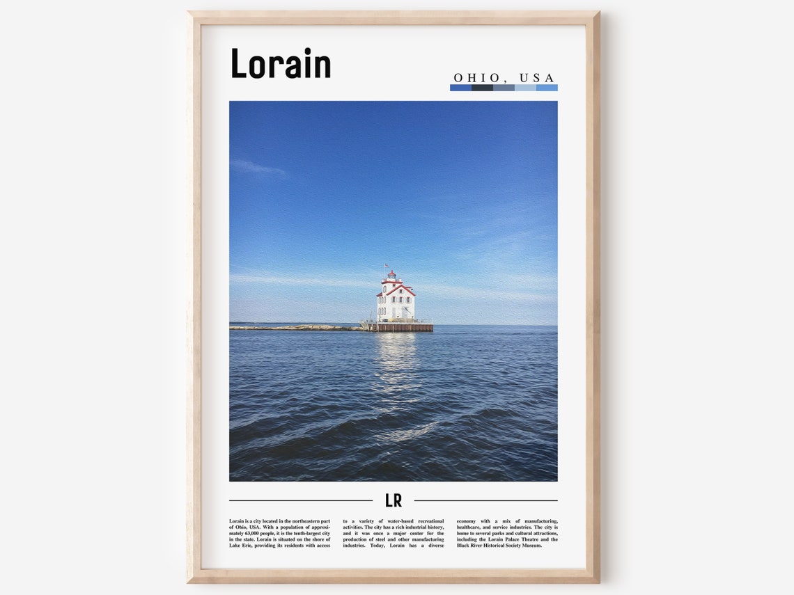 Lorain Poster Lorain Print Lorain Wall Art United States Photo United States Poster United States Print Travel Poster