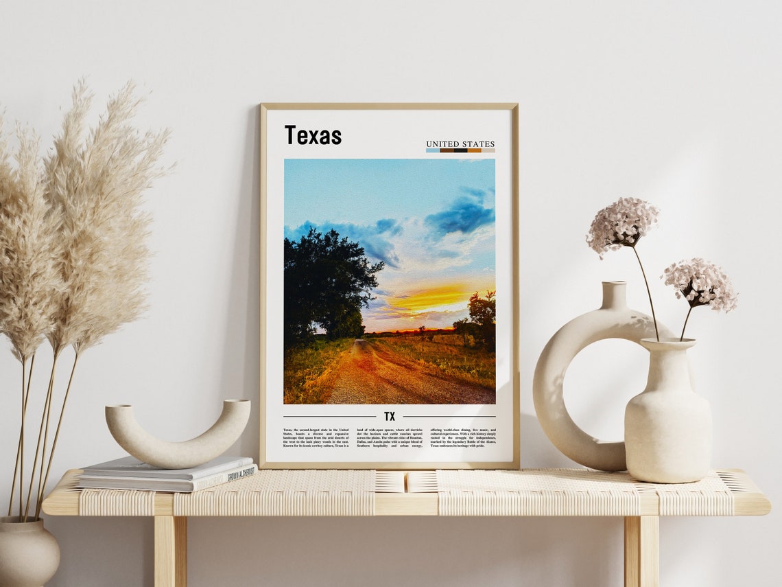 Texas Poster Texas Print Texas Wall Art Texas Photo United States Photo United States Poster United States Print - Image 3