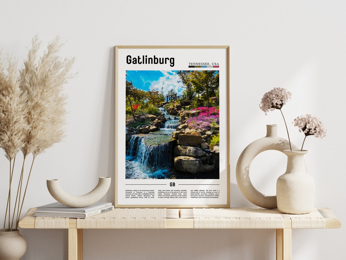 Gatlinburg Poster Gatlinburg Print Gatlinburg Wall Art United States Photo United States Poster United States Print Travel Poster - Image 3