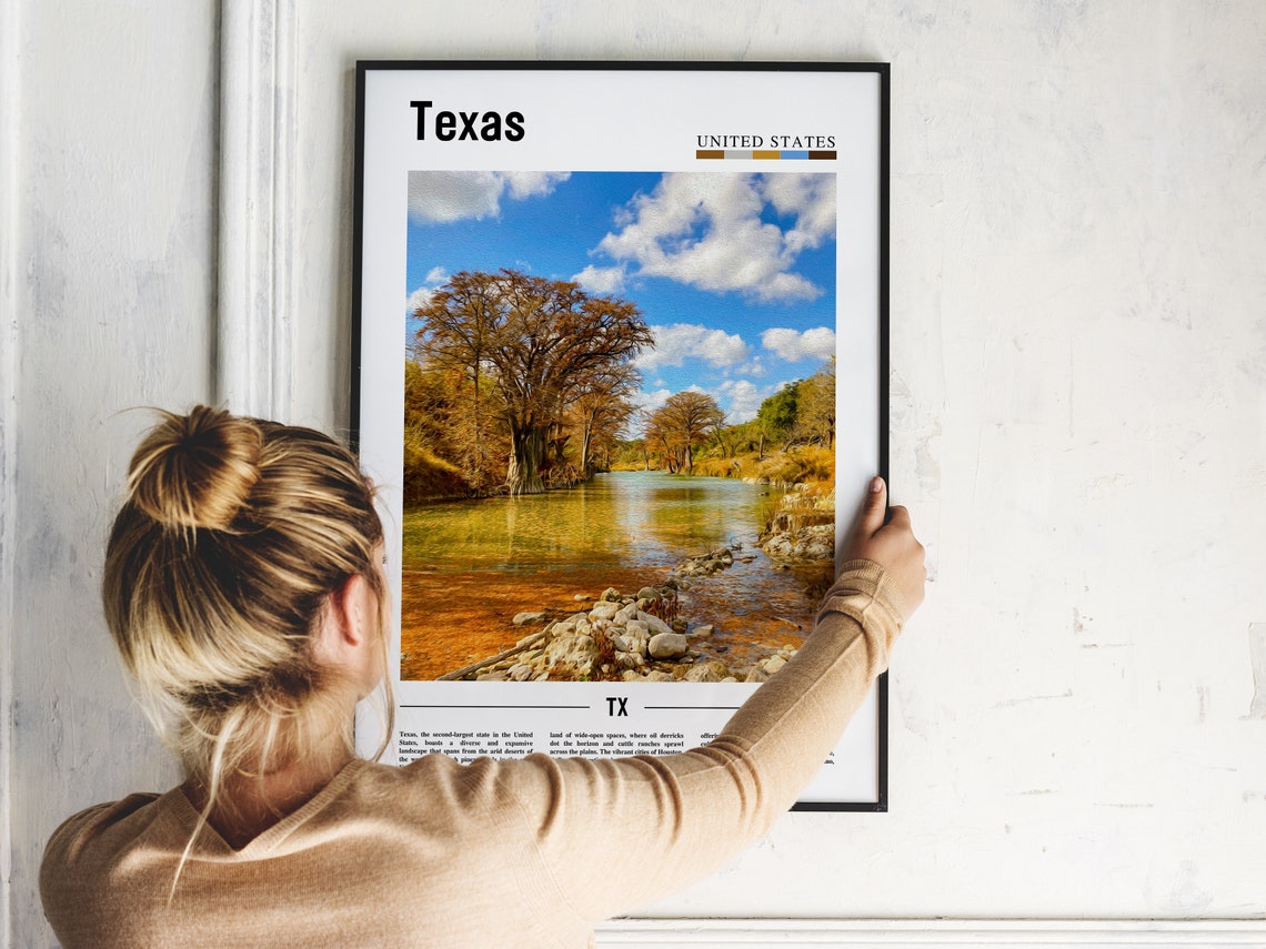 Texas Poster Texas Print Texas Wall Art Texas Photo United States Photo United States Poster United States Print - Image 2