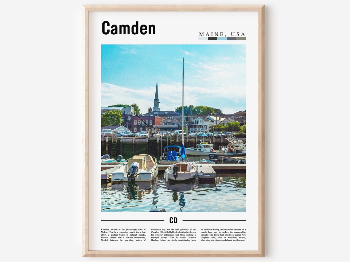 Camden Poster Camden Print Camden Wall Art United States Photo United States Poster United States Print Travel Poster
