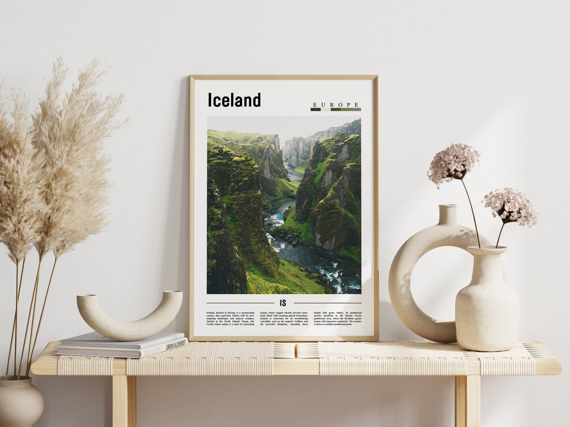 Iceland Poster Iceland Print Iceland Wall Art Europe Photo Europe Poster Europe Print Travel Poster - Image 3