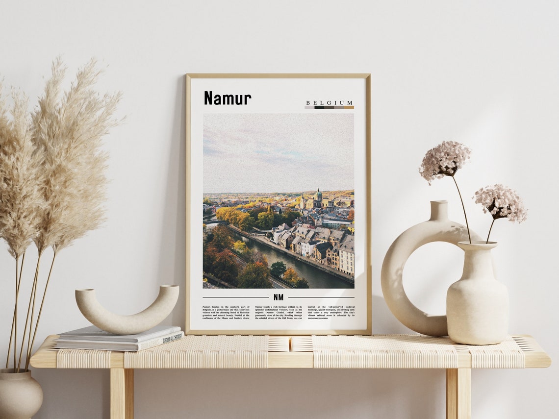 Namur Poster Namur Print Namur Wall Art Europe Photo Europe Poster Europe Print Travel Poster - Image 3