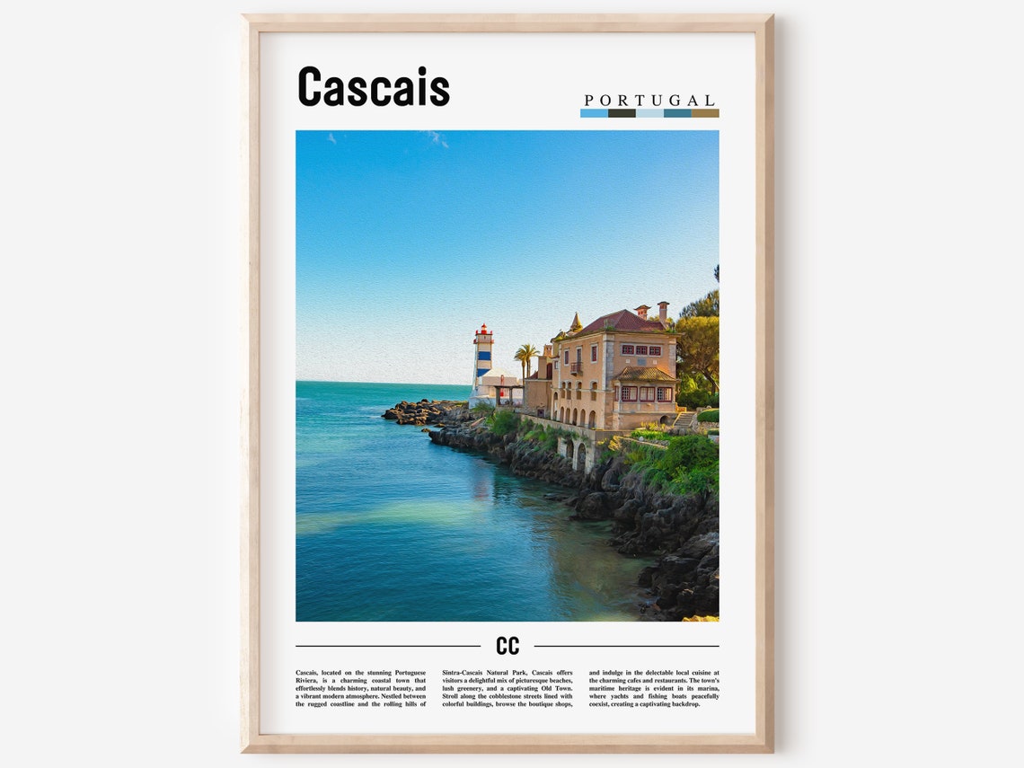 Cascais Poster Cascais Print Cascais Wall Art Europe Photo Europe Poster Europe Print Travel Poster