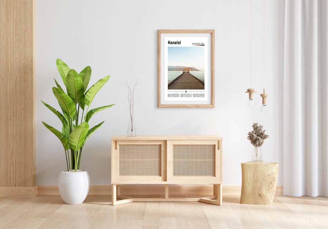 Hanalei Print Hanalei Poster Hanalei Wall Art United States Photo United States Poster United States Print Travel Poster - Image 3