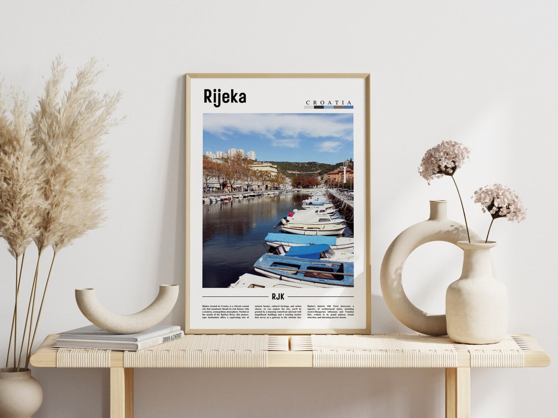 Rijeka Poster Rijeka Print Rijeka Wall Art Europe Photo Europe Poster Europe Print Travel Poster - Image 3