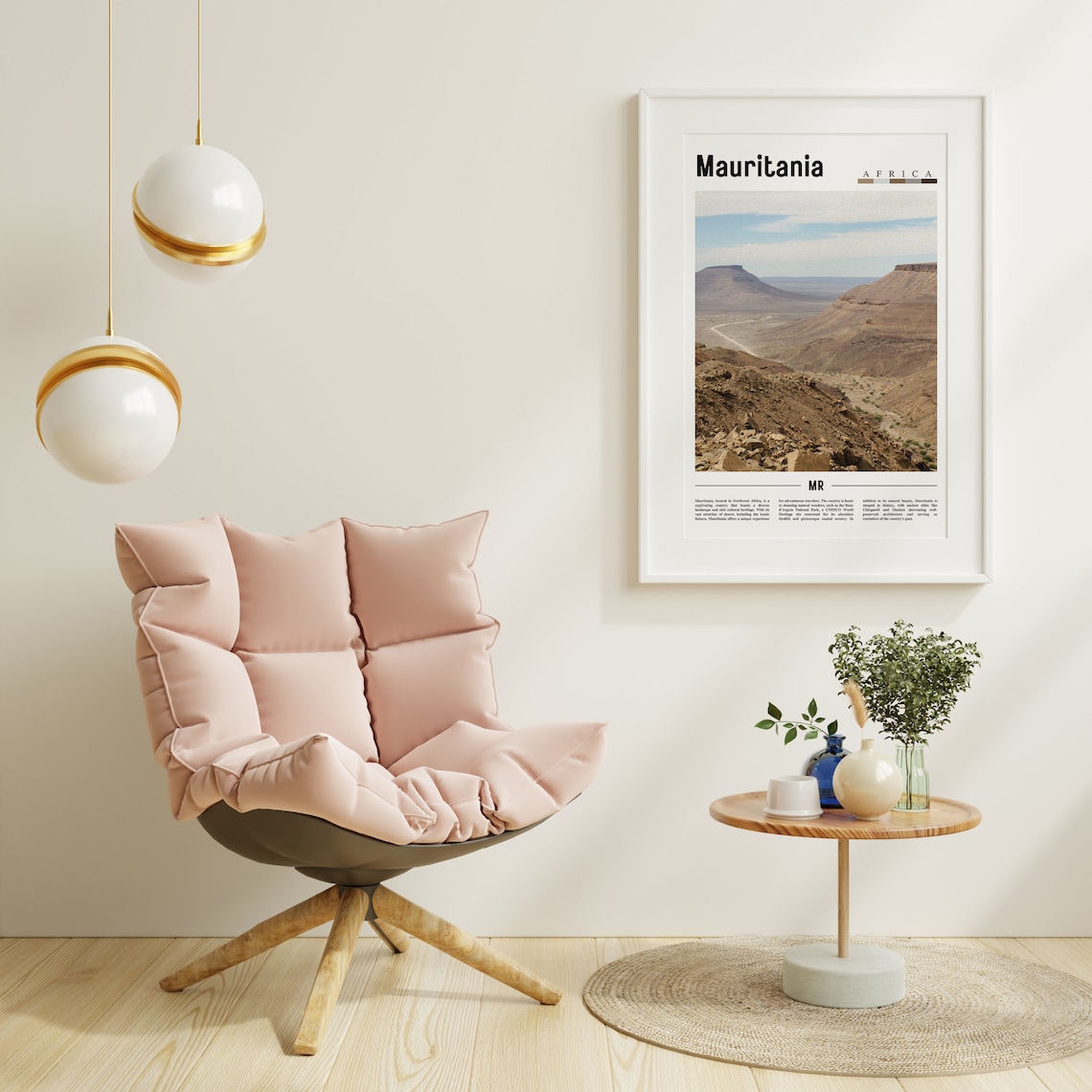 Mauritania Sahara Desert Canyon Landscape Africa Photo Poster - Image 3