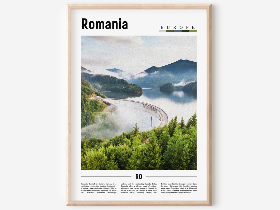 Romania Poster Romania Print Romania Wall Art Europe Photo Europe Poster Europe Print Travel Poster