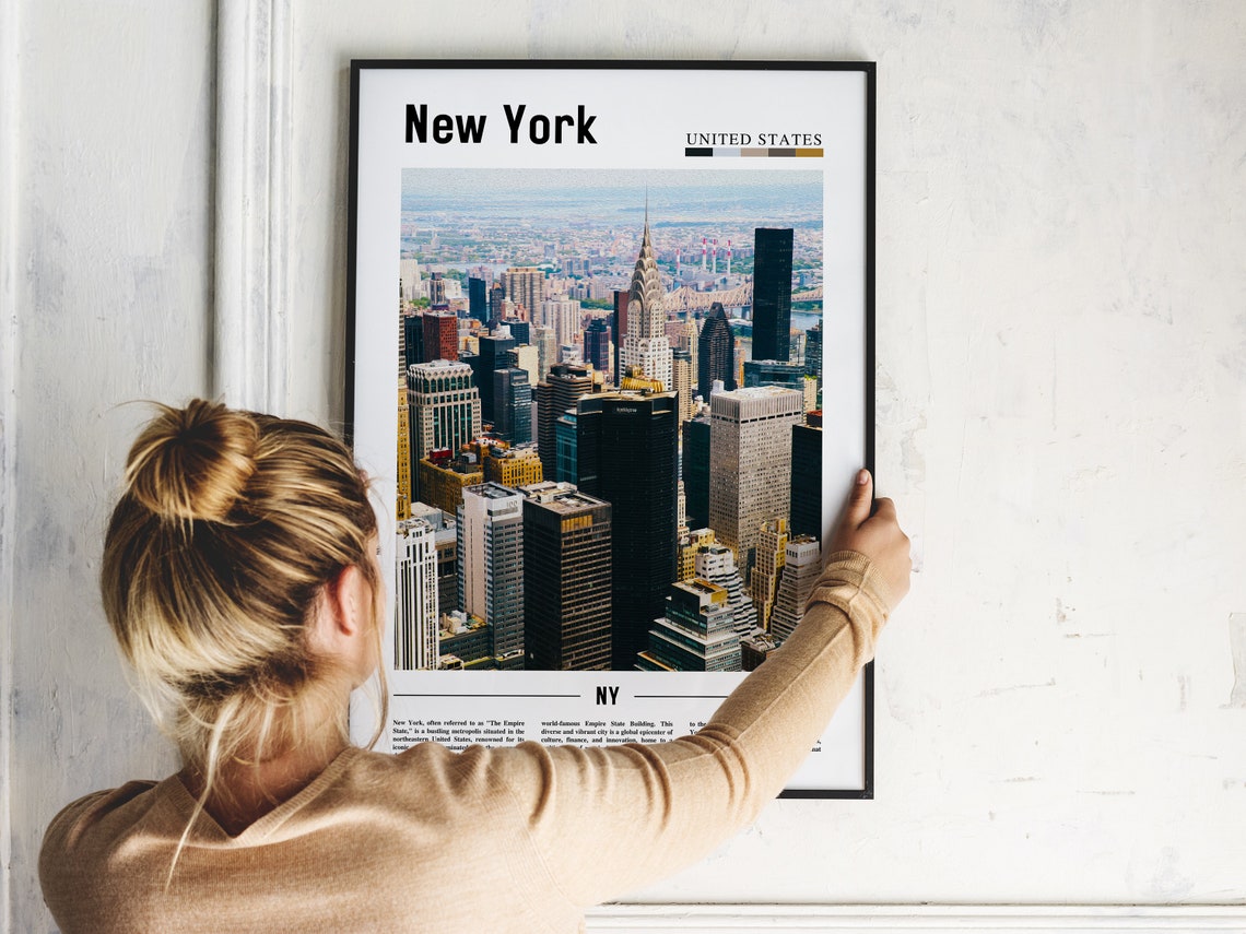 New York Manhattan Skyline Chrysler Building Cityscape Photo Poster - Image 2