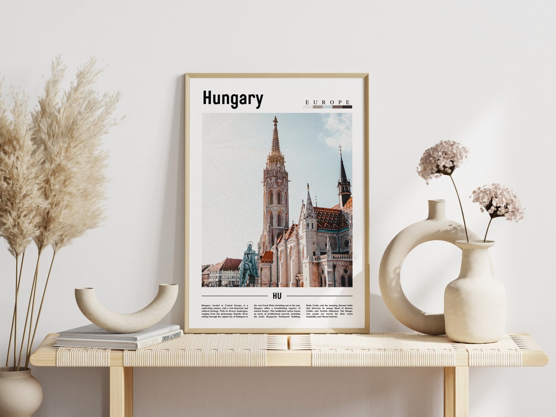 Hungary Poster Hungary Print Hungary Wall Art Europe Photo Europe Poster Europe Print Travel Poster - Image 3