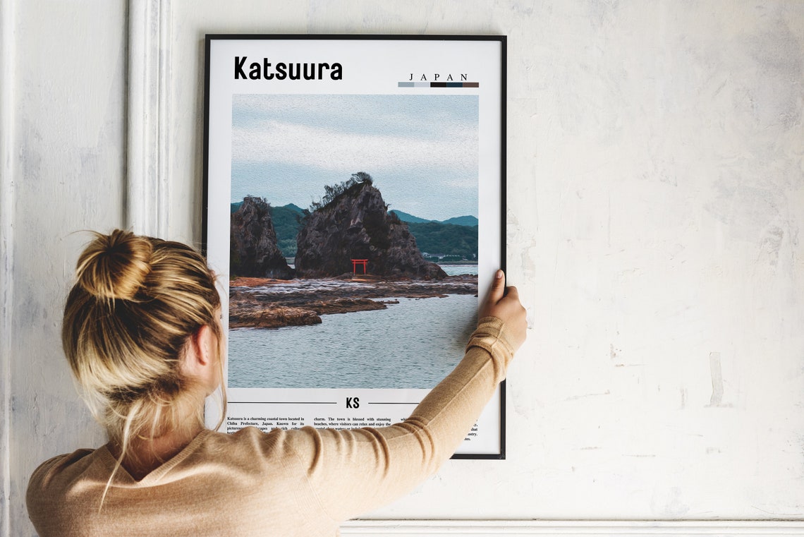Katsuura Poster Katsuura Print Katsuura Wall Art Asia Print Asia Poster Asia Photo Minimal Travel Poster - Image 2