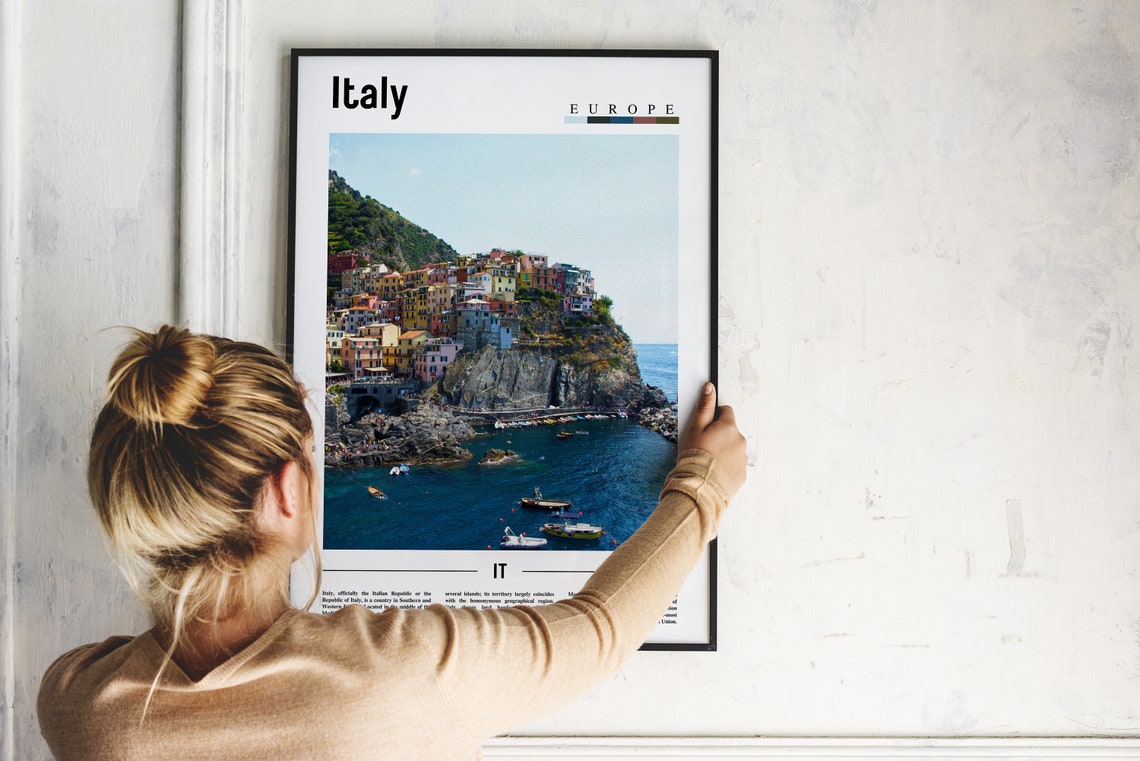 Italy Poster Italy Print Italy Wall Art Italy Photo Italy Poster Italy Print Italy Wall Art Minimal Travel Poster - Image 2