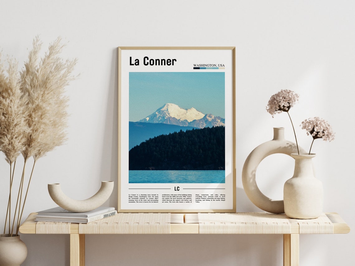 La Conner Poster La Conner Print La Conner Wall Art United States Photo United States Poster United States Print Travel Poster - Image 3