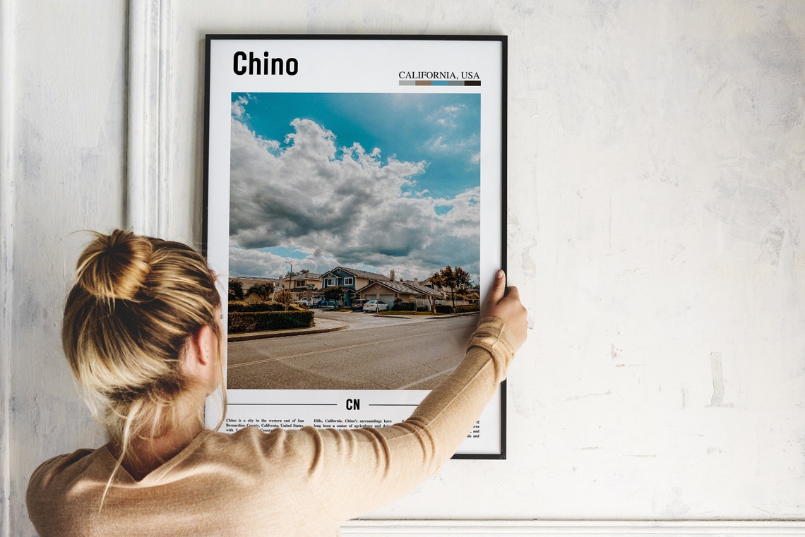 Chino Print Chino Poster Chino Wall Art Minimal Travel Print Minimal City Poster Travel Destination City Print Oil Painting Poster - Image 2