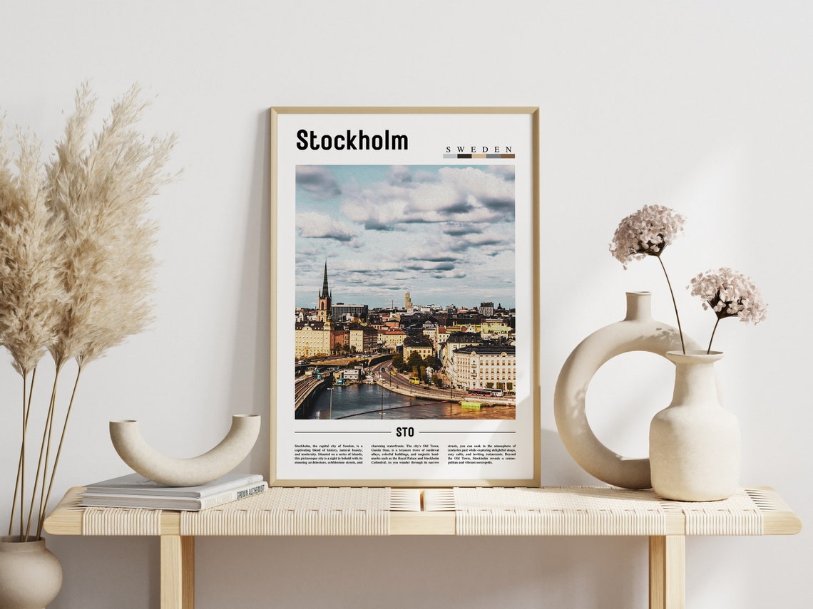 Stockholm Poster Stockholm Print Stockholm Wall Art Europe Photo Europe Poster Europe Print Travel Poster - Image 3