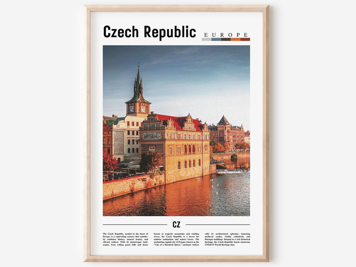 Czech Republic Poster Czech Republic Print Czech Republic Wall Art Europe Photo Europe Poster Europe Print Travel Poster