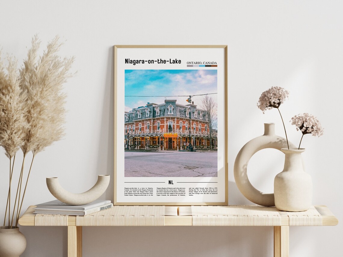 Niagara on the Lake Ontario Historic Hotel Minimal Travel Photo Poster - Image 3
