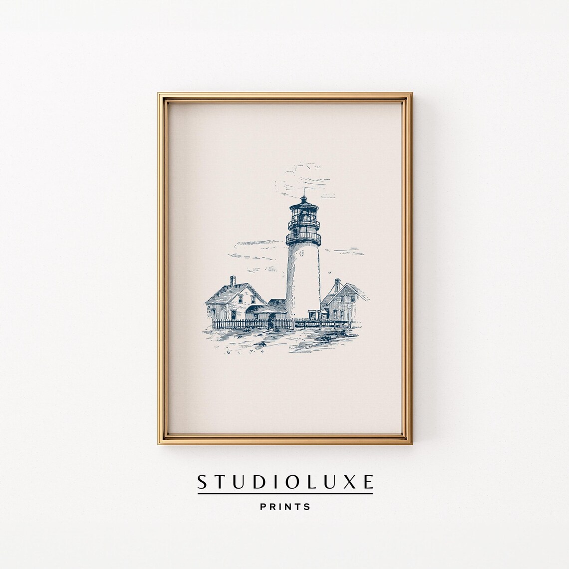 Lighthouse Coastal Wall Art, East Coast Art Print