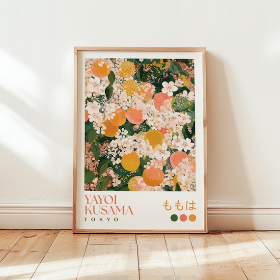 Yayoi Kusama Peach Blossom Art Print