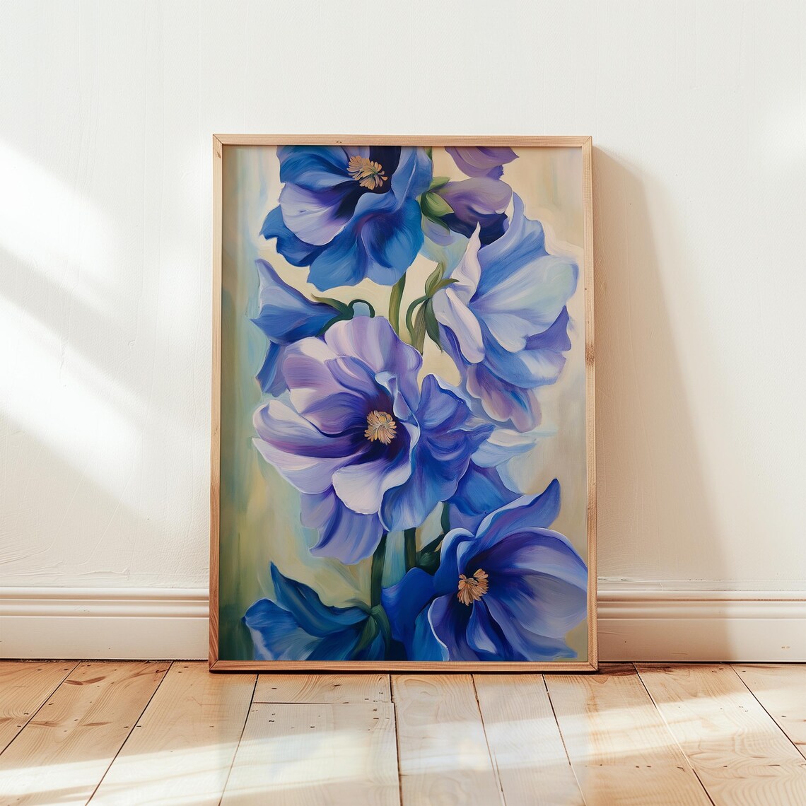 Georgia Okeeffe Inspired Floral Art Print Modern Botanical Home Decor