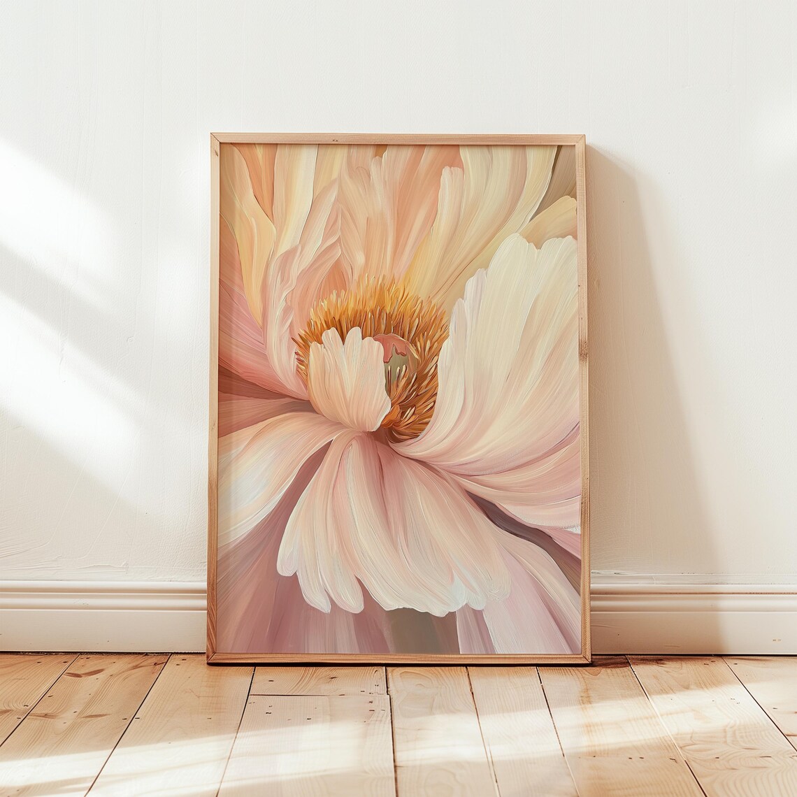 Georgia Okeeffe Peony, Modern Floral Art Print