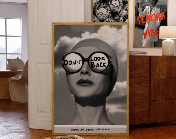 70s Woman Affirmation Print Retro Psychedelic Dorm Decor