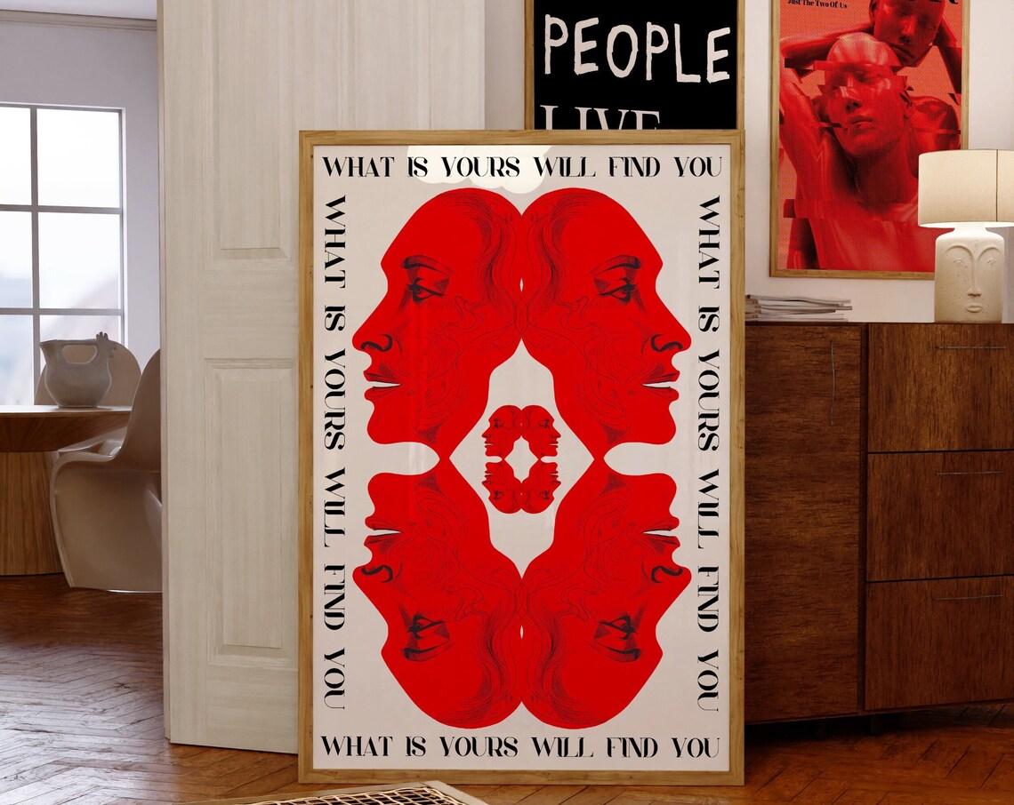 70s Psychedelic Newspaper Retro Poster Print
