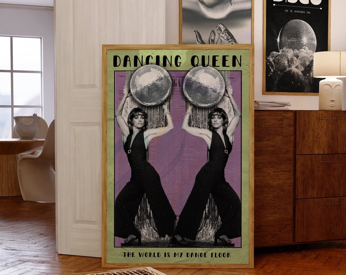 Disco Ball Retro 70s Psychedelic Art Print