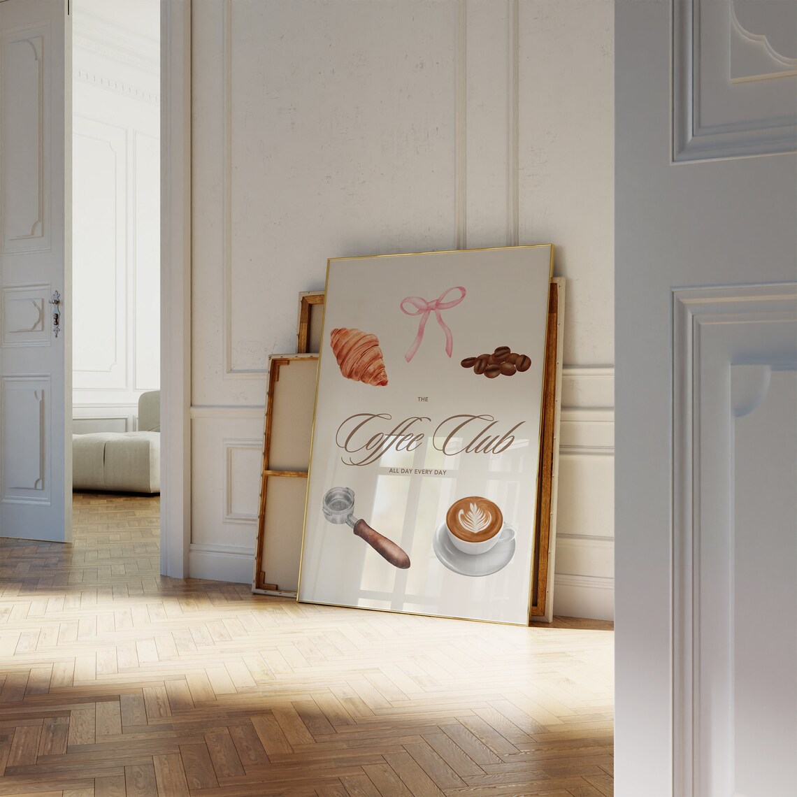 The Coffee Club Latte Poster, Kitchen Wall Art - Image 4