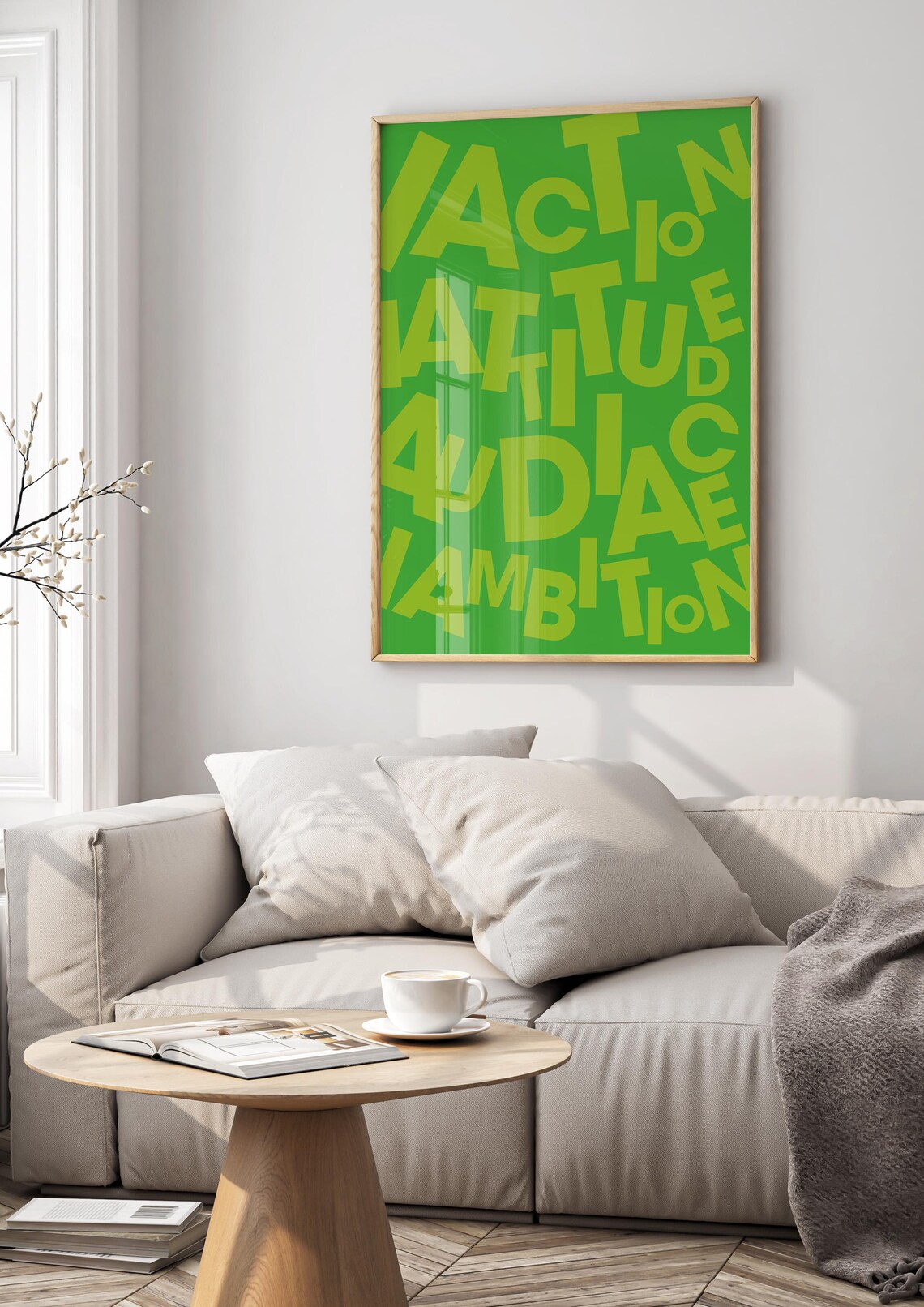 Iaction Iattitude Audiace Iambition Minimalist Poster - Image 2