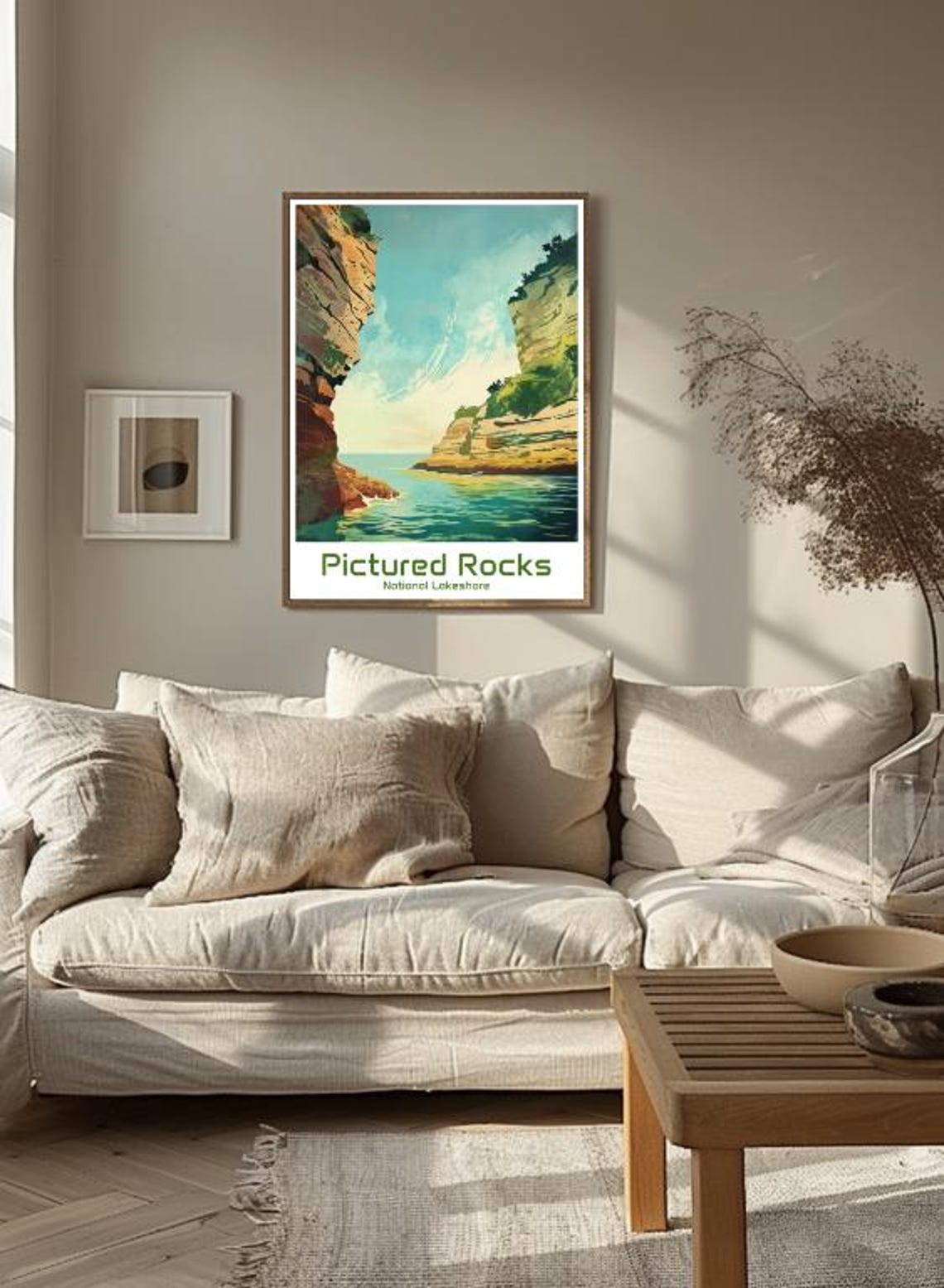 Pictured Rocks National Lakeshore Sandstone Cliffs Lake Poster - Image 3