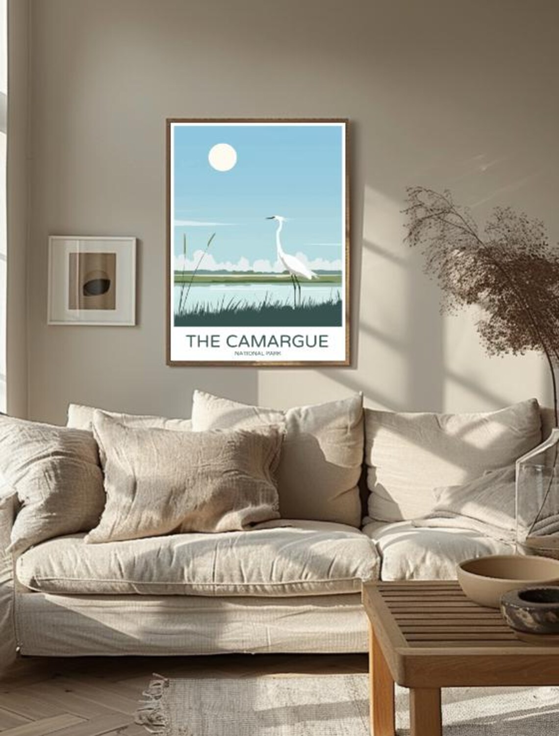 The Camargue National Park France Serene Wetland Egret Scene Poster - Image 3