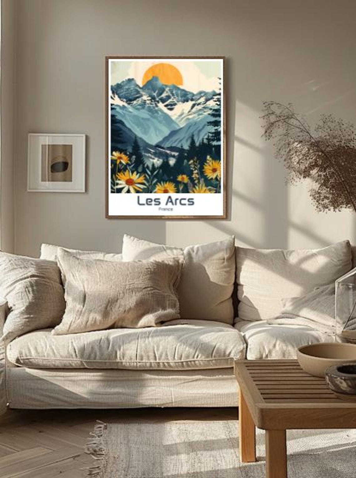 Les Arcs France Travel Poster Print French Alps Wall Decor Ski Resort Poster Alpine Travel Photography - Image 3