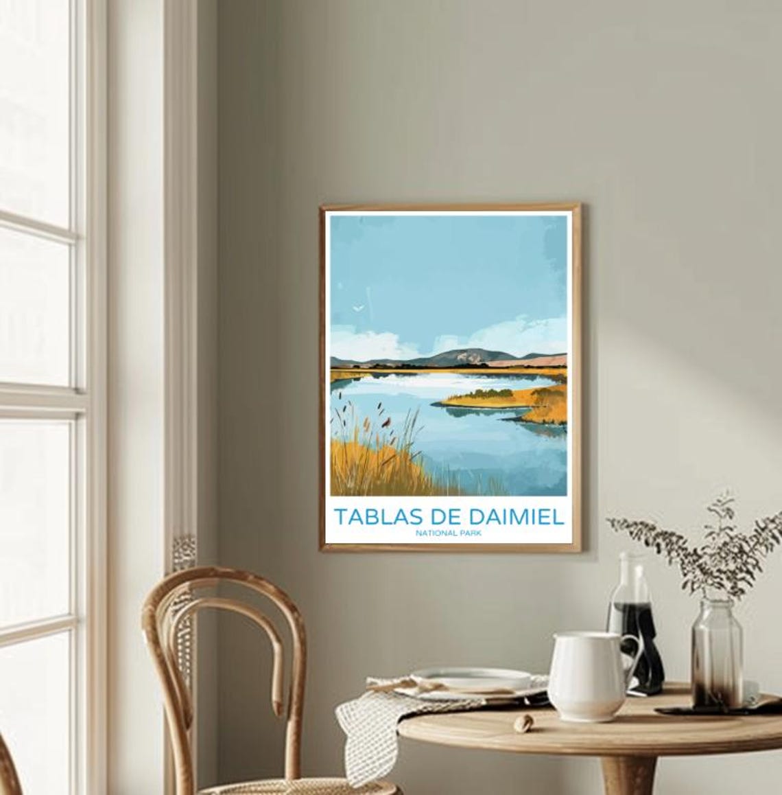 Tablas de Daimiel Wetlands Colorful National Park Travel Poster - Image 2