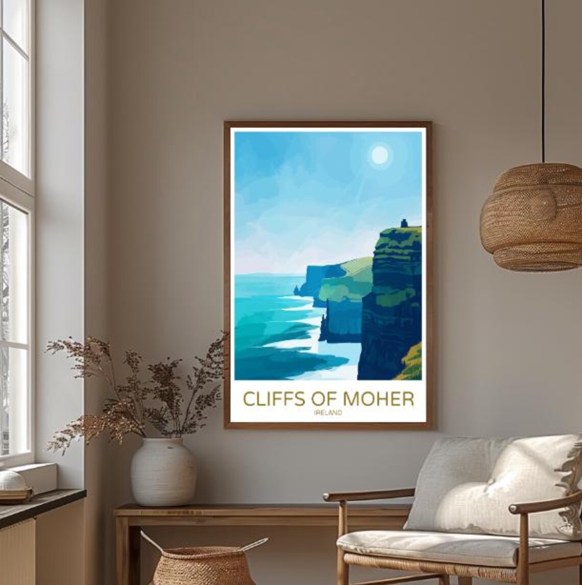 Cliffs Of Moher Ireland Towering Sea Cliffs Coastline Travel Poster - Image 3