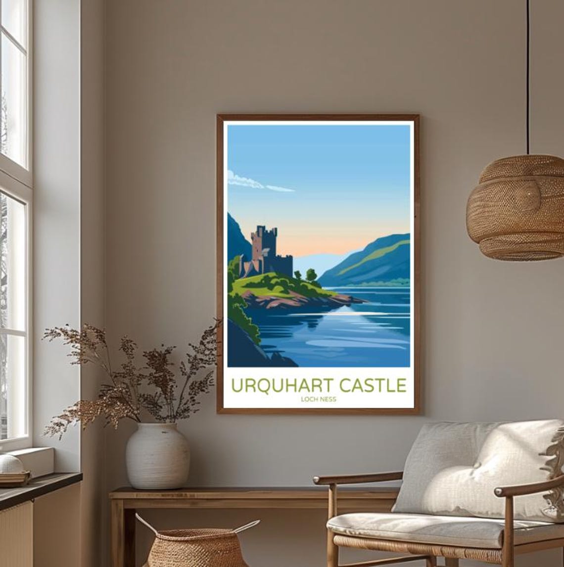 Urquhart Castle Loch Ness Sunset Ruins Scottish Highlands Poster - Image 4