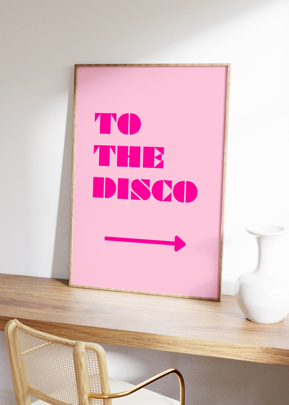 To The Disco Print, Retro Funky Bar Cart Decor - Image 5