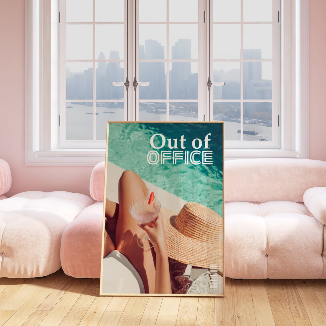 Out Of Office Newspapers Magazine Poster, Vintage Coastal - Image 2
