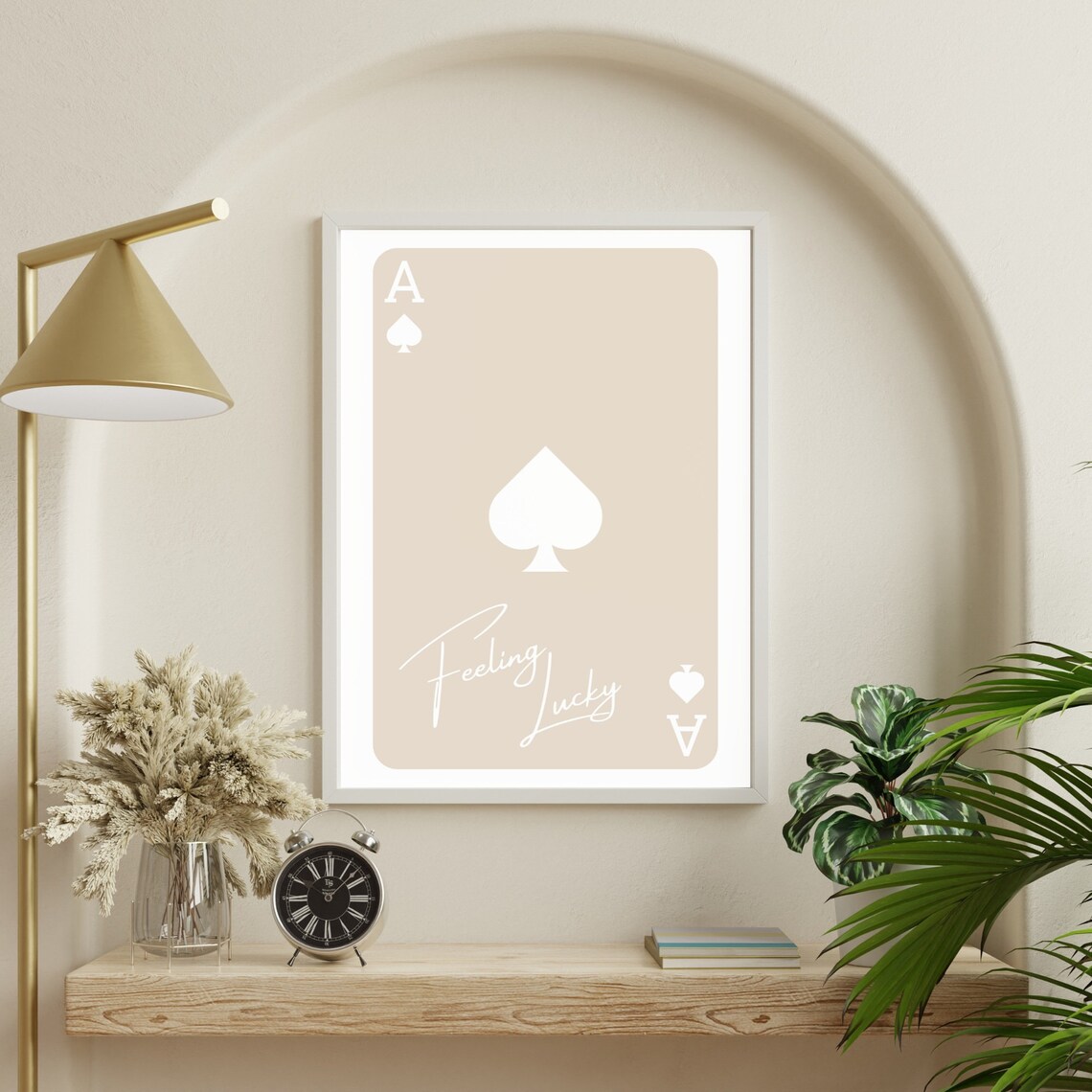 Ace Of Spades Playing Card, Retro Poker Art Print