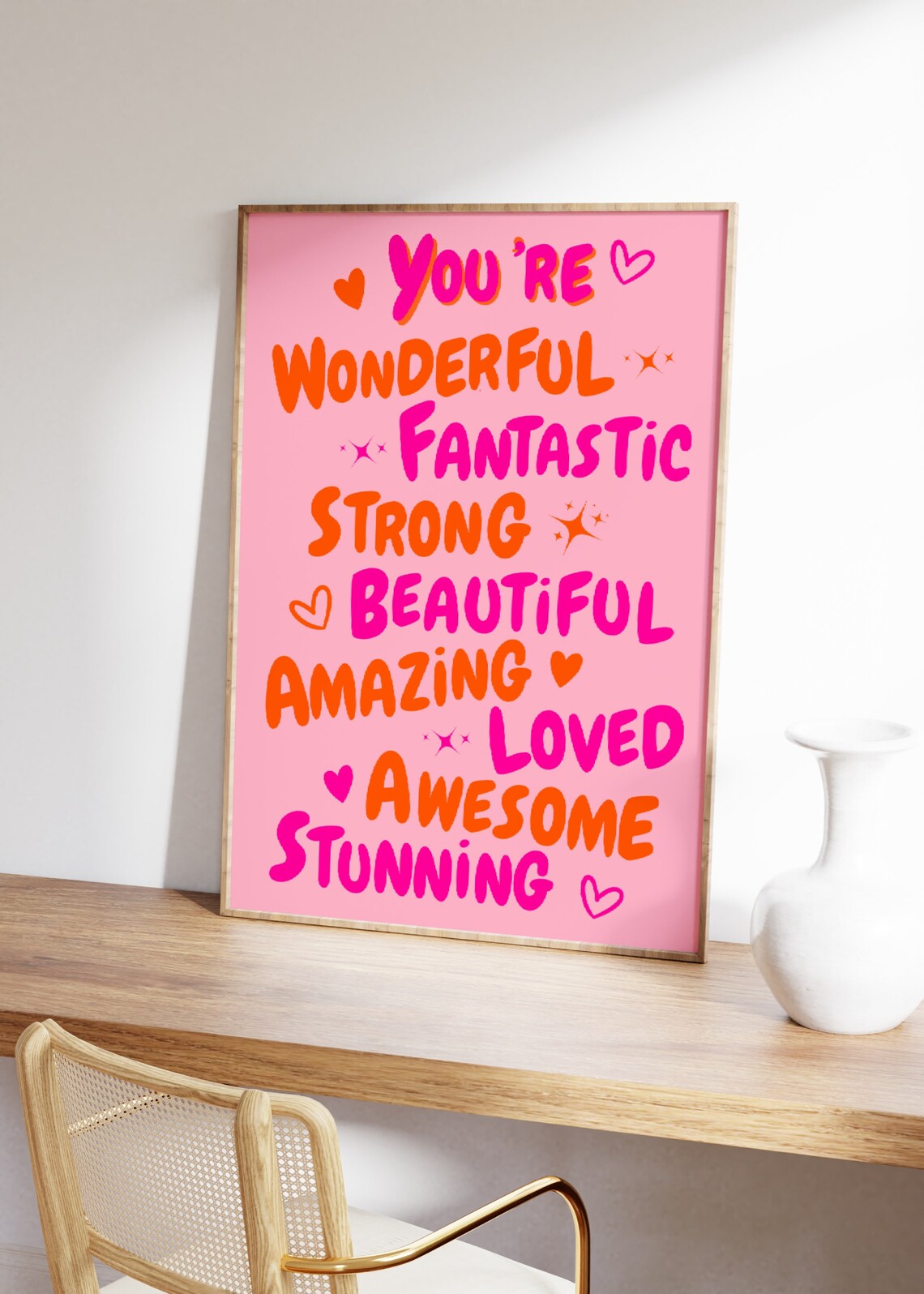 You Are Amazing Funky 70s Retro Art Print - Image 2