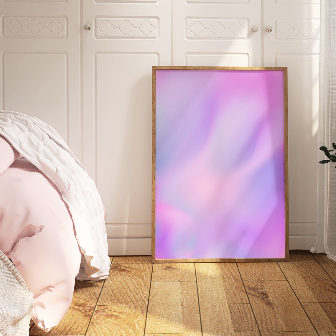 Lilac Aura Gradient Poster, Preppy Room Decor - Image 5
