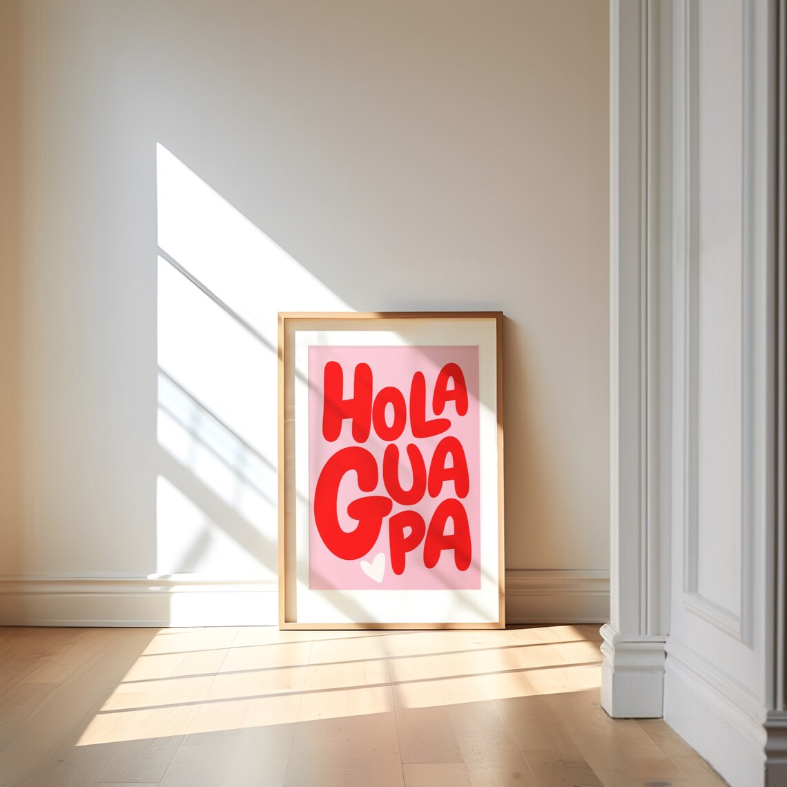 Hola Guapa Quote Art Print, Retro Typography - Image 2