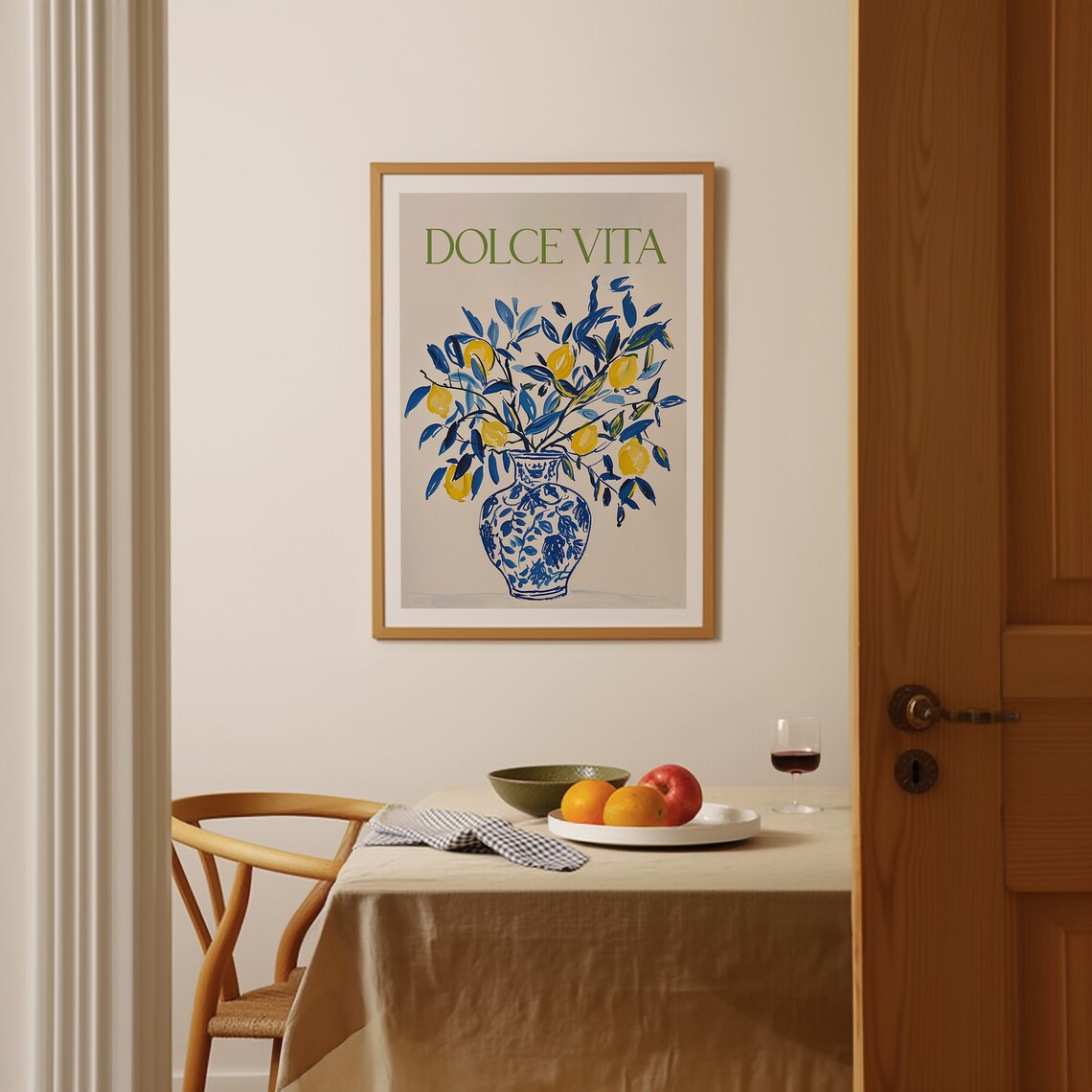 La Dolce Vita Lemon Art Print, Modern Kitchen Decor - Image 3