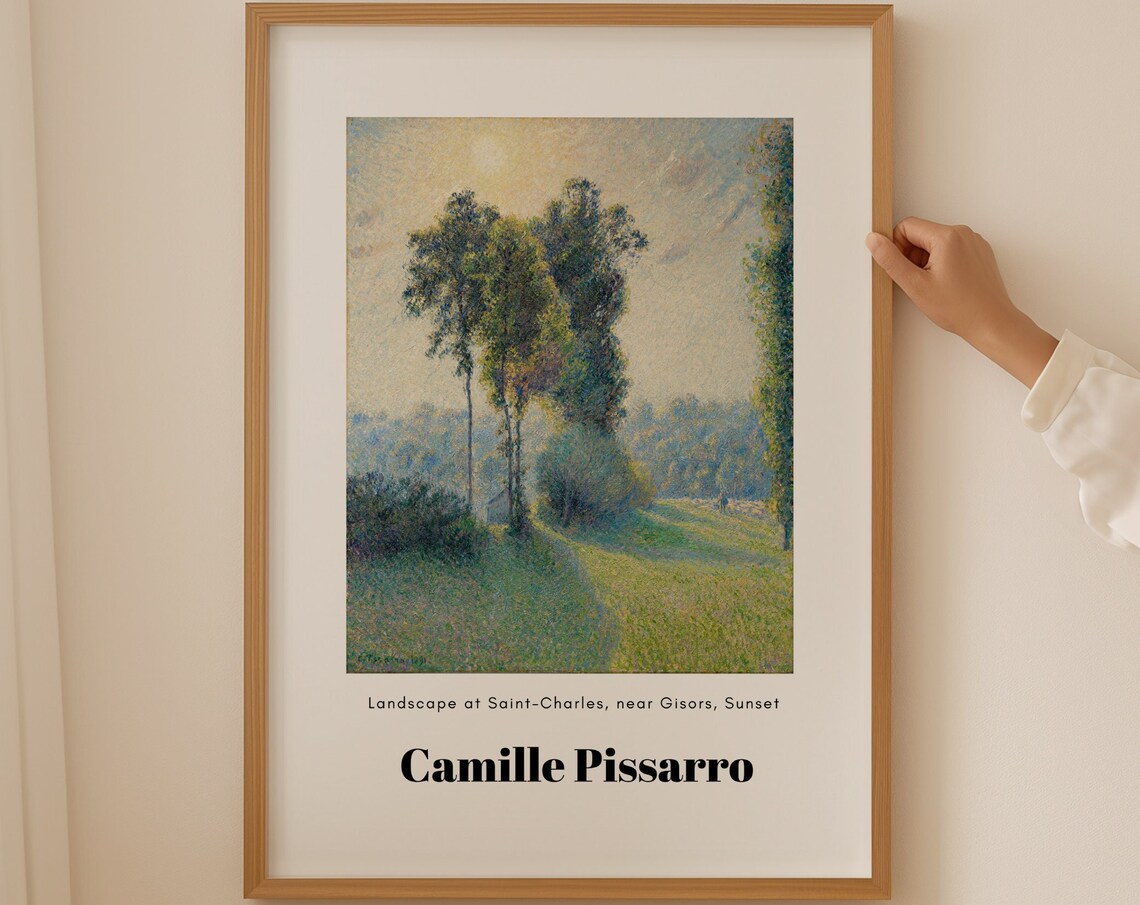 Camille Pissarro Landscape at Saint Charles Near Gisors Poster