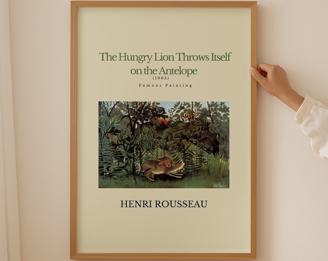 Henri Rousseau Poster Scene In Bagneux On The Outskirts Of Paris Realism Art Antique Decor Home Decoration Garden Poster