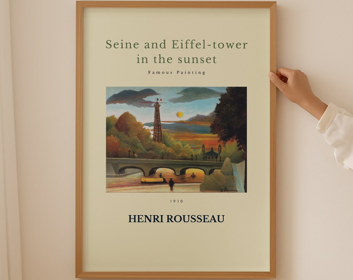 Henri Rousseau Poster Scene In Bagneux On The Outskirts Of Paris Realism Art Antique Decor Home Decoration Garden Poster