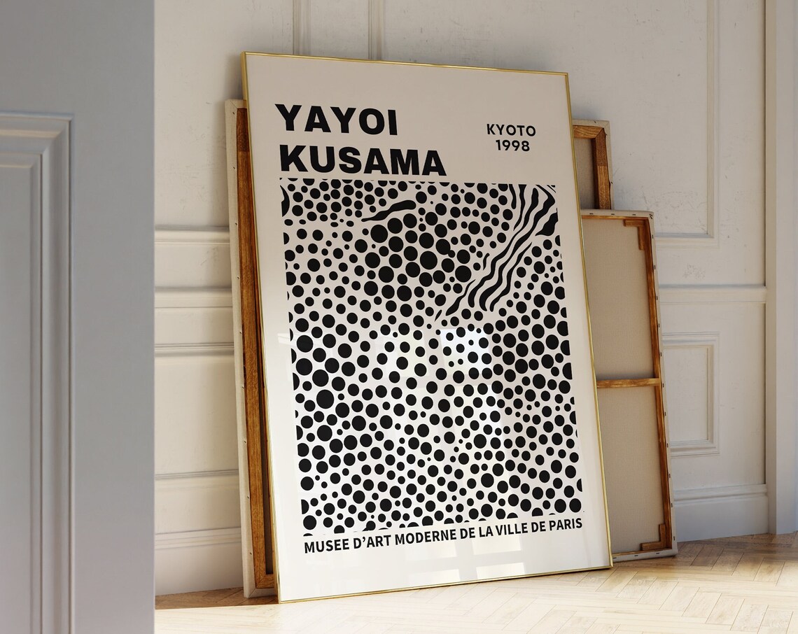 Yayoi Kusama Abstract Japanese Wall Art Poster